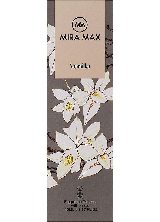Аромадиффузор Vanilla Fragrance Diffuser With Reeds Premium Edition 110ml (1331509-31102095) Mira Max (368639654)