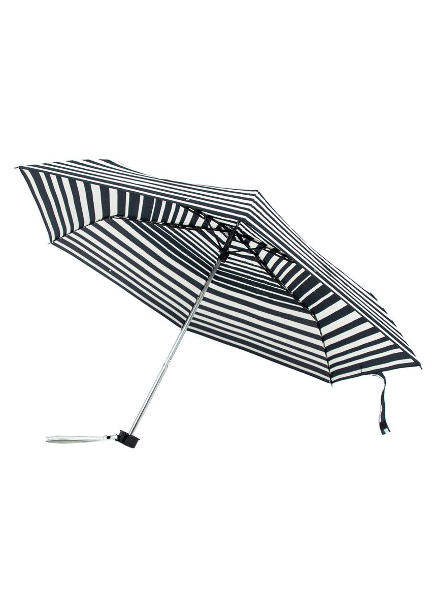 Чорна} парасолька жіноча l340-040591 miniflat-2 bold stripe (смужки) Fulton (303401009)