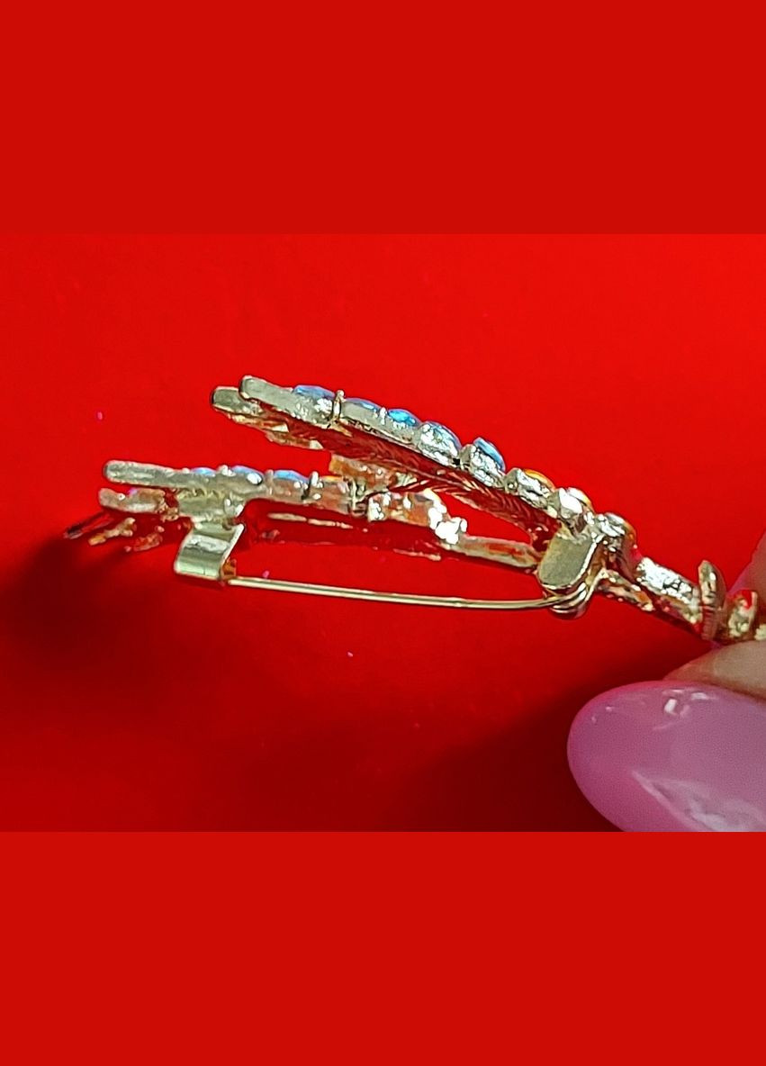 Брошка патриот колосок желто-голубой No Brand (327274103)