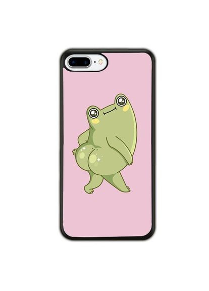 Чехол для Apple Iphone 8 Plus Лягушка Черный No Brand (302216573)
