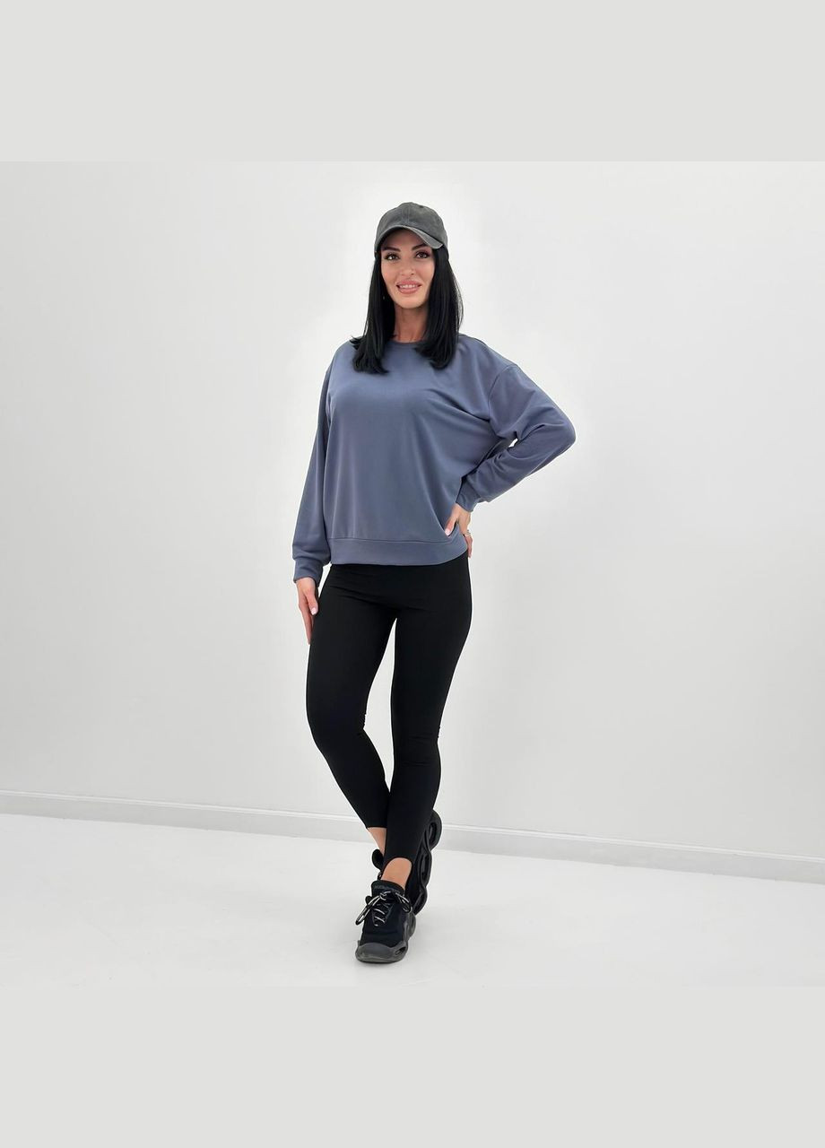 Графітовий базовий світшот із двонитки Fashion Girl (300850215)