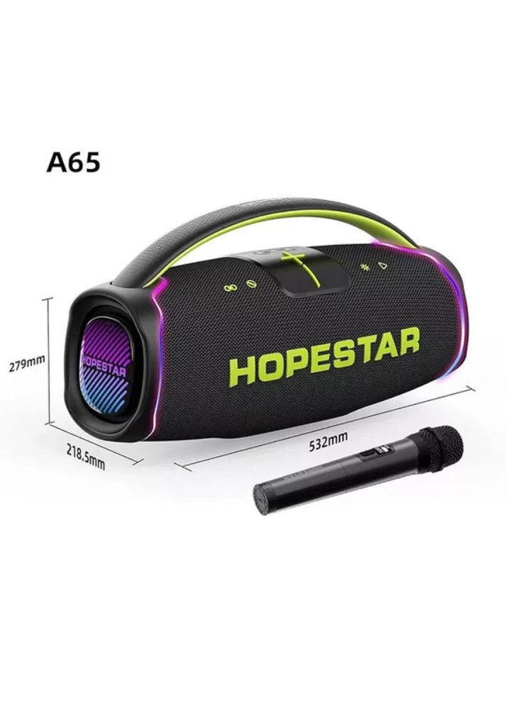 Бездротова акустика Bluetooth 300 Вт мікрофон 30000 мАг чорний (2390000016) Hopestar A65 (341089761)