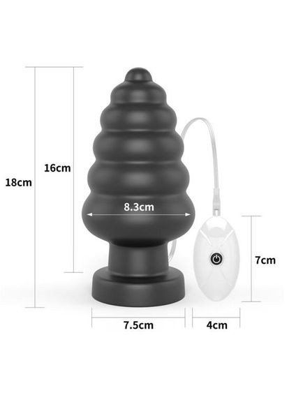 Анальна пробка King-Sized Vibrating Anal Cracker 7" - CherryLove Lovetoy (329152713)