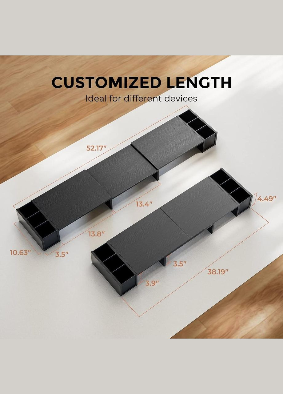 Стойка для двух мониторов Черный No Brand (315395879)