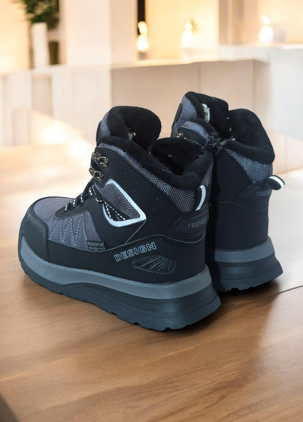 Зимові термо черевики дутики для хлопчика підлітка на овчині вовні ТОМ М 11350В Tom.M (305391856)