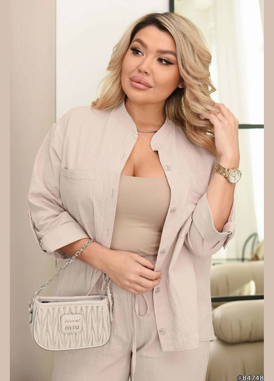 Лляний костюм (сорочка+штани) Fashion (333020654)