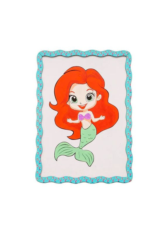 Дитячий набір для розпису по дереву "Русалка" Puz-22963 формат А4 PuzzleOK (362589839)