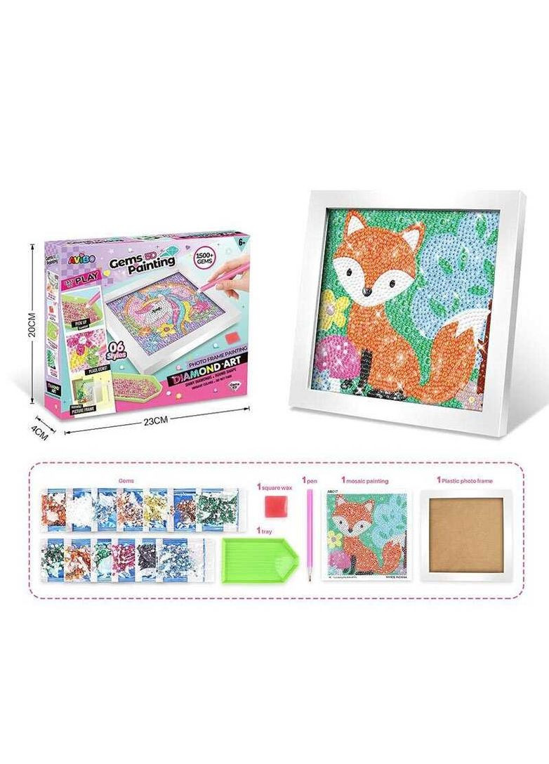 Алмазна мозаїка A 5501 C "Лиска", стрази, ручка, лоток, рамка, в коробці (6969961400424) No Brand (332256579)