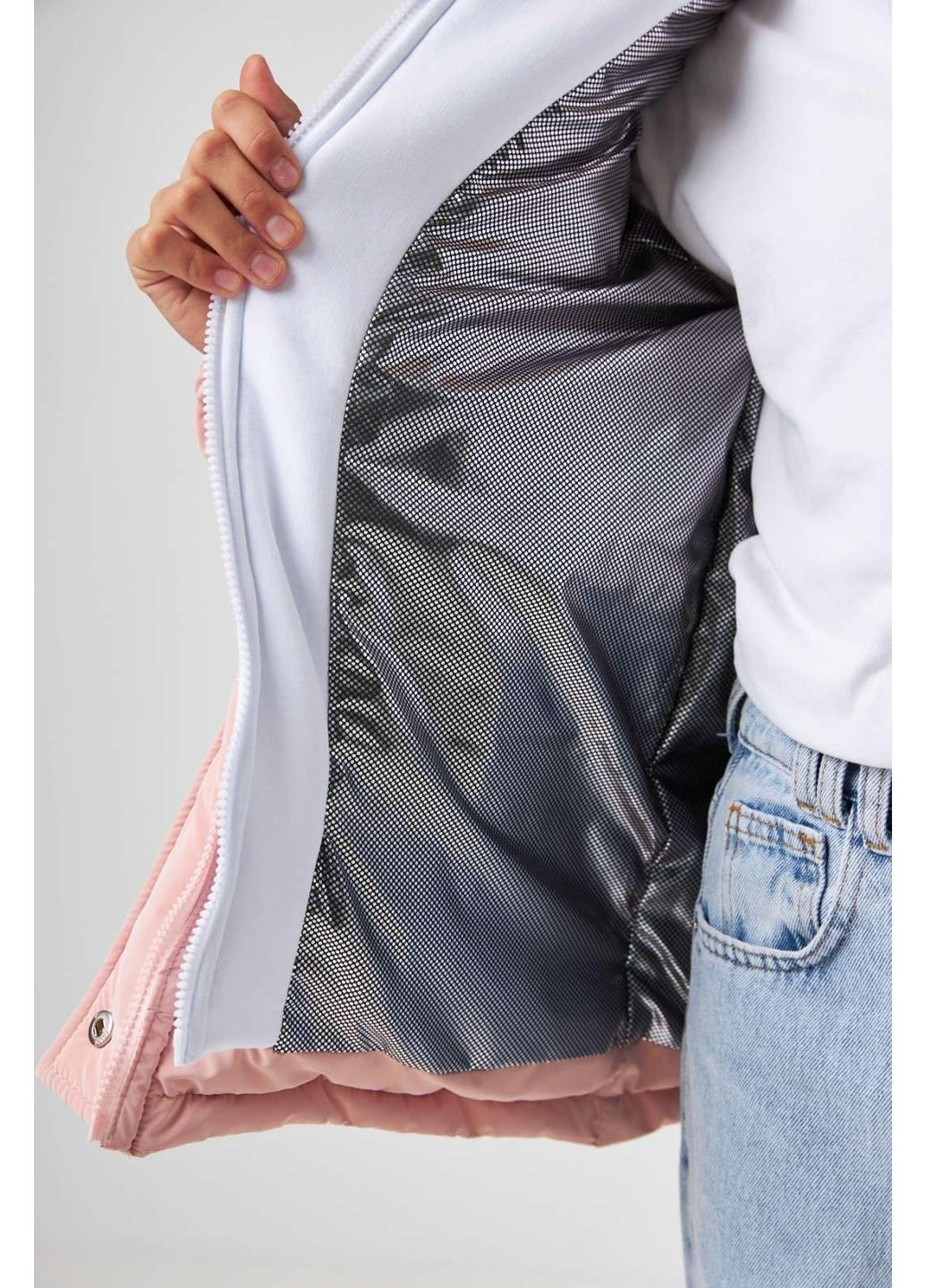 Розовая зимняя куртка зимняя пуховая для девочки Tair Kids