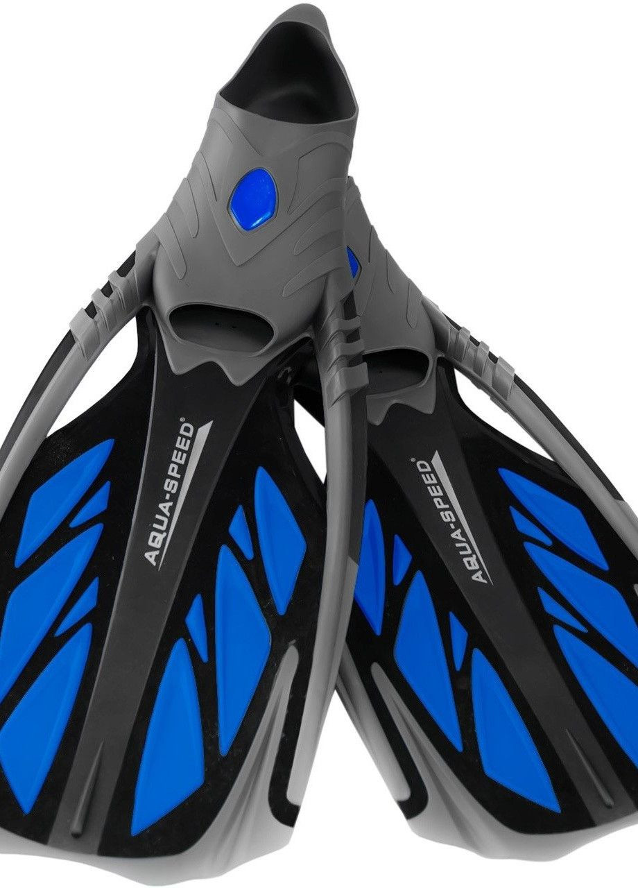 Ласты Aquaspeed Inox 5113 38/39 Сине-черно-серые Aqua Speed (333957690)