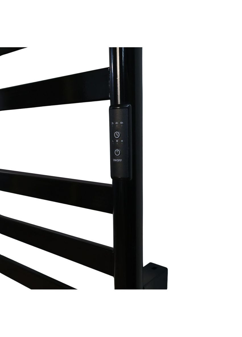 Рушникосушарка електрична з контроллером Чорний глянець 790*490 Carino MIA (367604495)