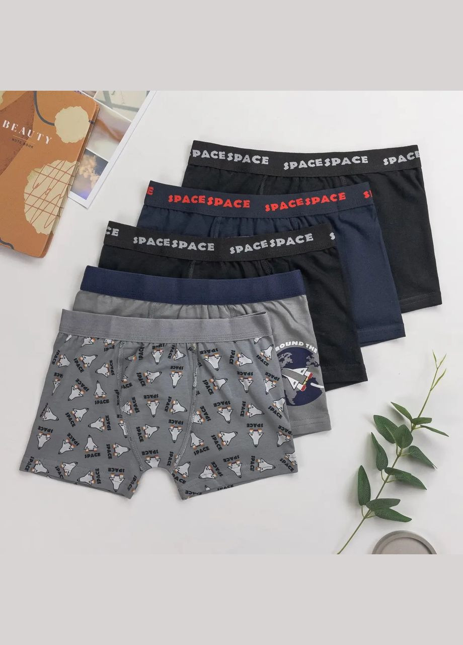Набір пидлиткових трусів-боксерів для хлопчика (5 шт.) Nicoletta Труси (315024010)