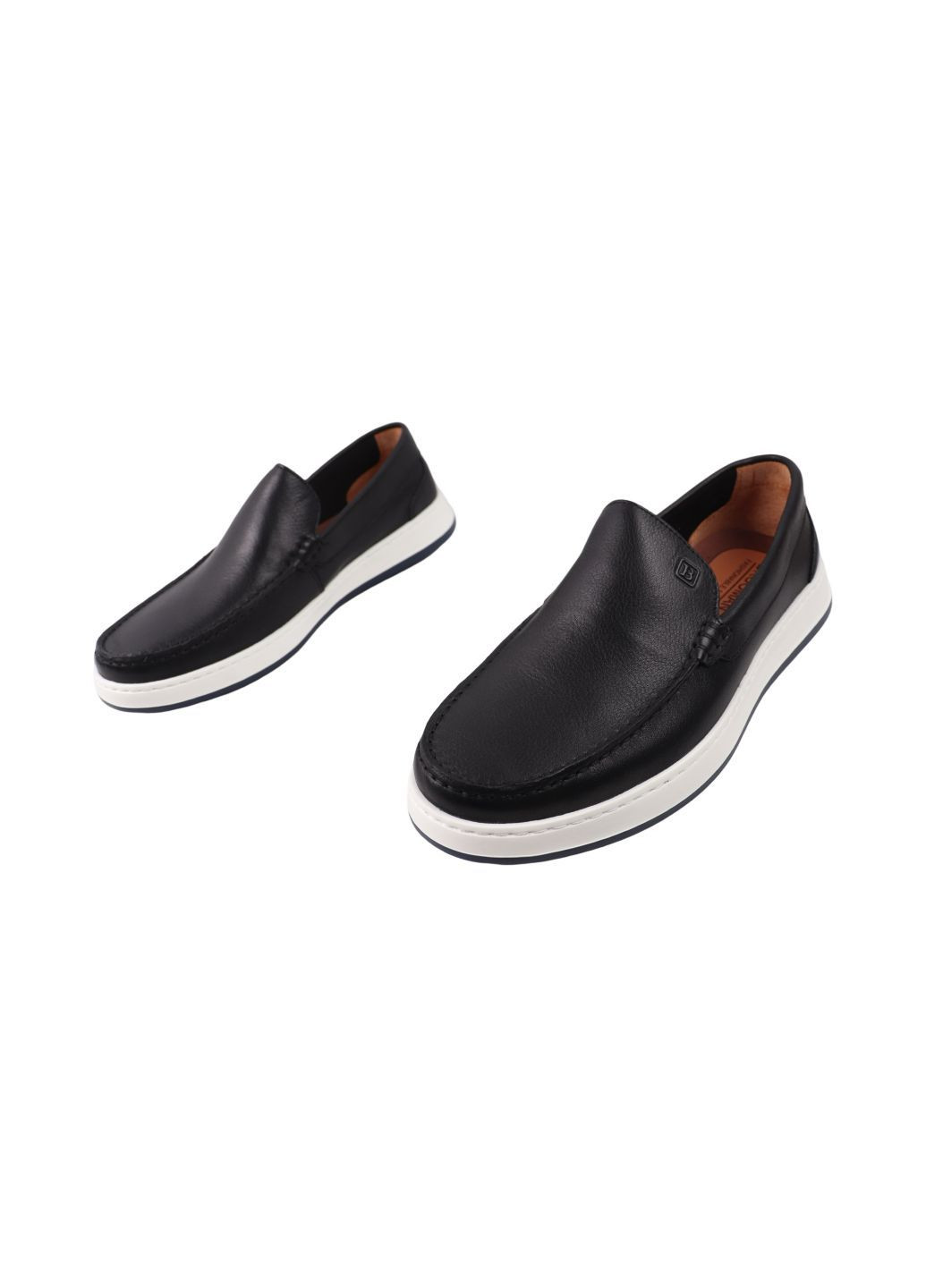 Черные туфли мужские черные натуральная кожа Brooman