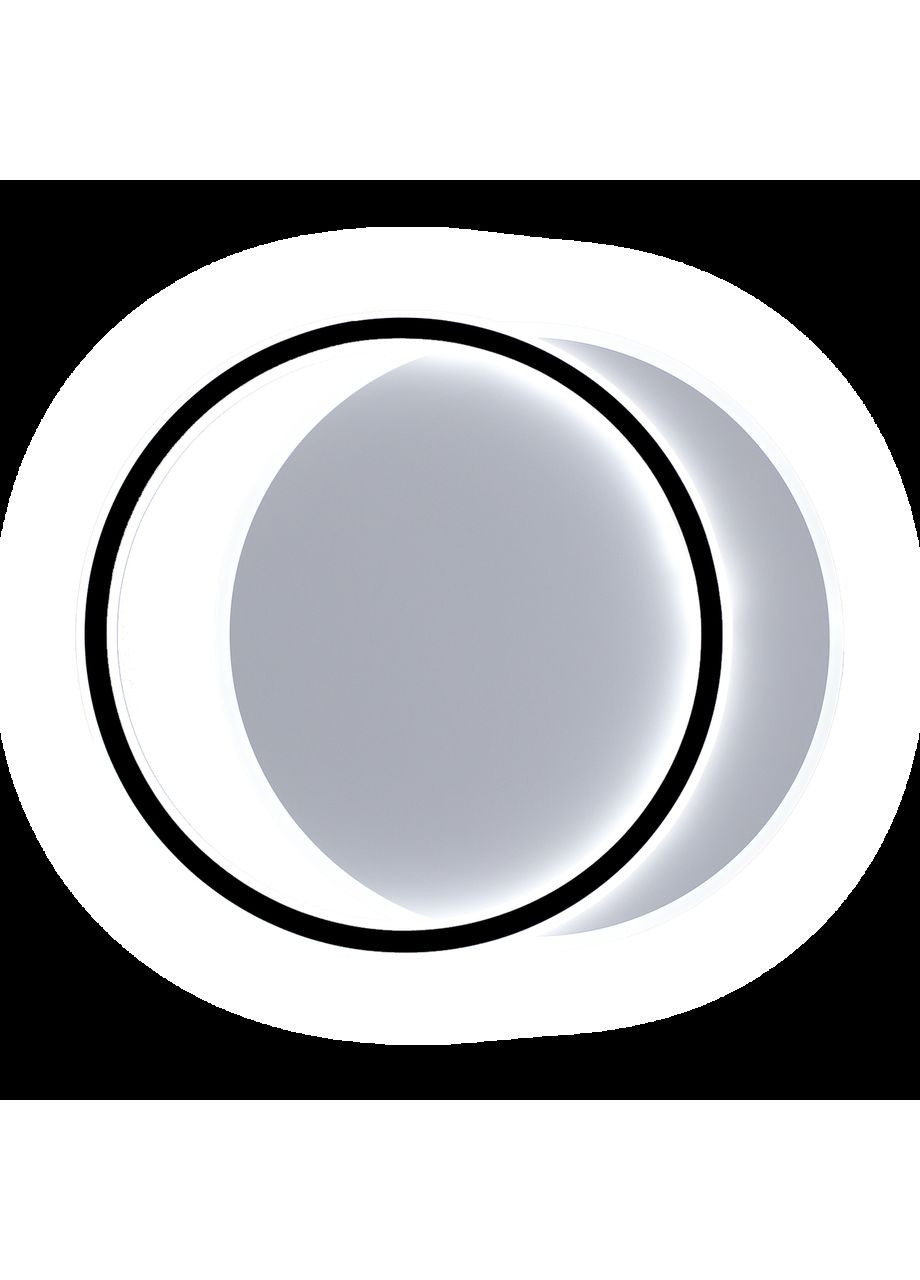 Керована світлодіодна люстра STANDART 2R 65 Вт 485х410х50мм Чорно-біла ESLLSE (367831340)