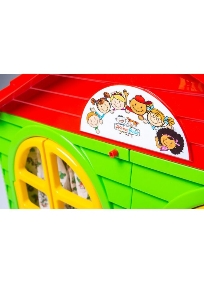 Детский игровой Домик со шторками 02550/3 пластиковый Doloni (365642224)