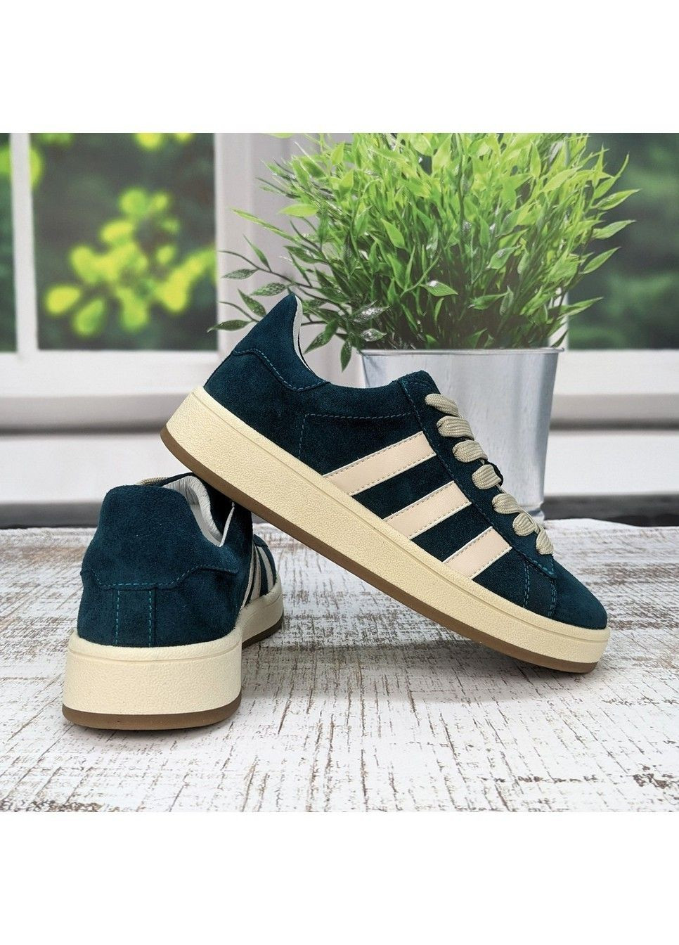 Кросівки жіночі Мальві смарагдового кольору замшеві Мальви смарагдові демісезони (342322632)