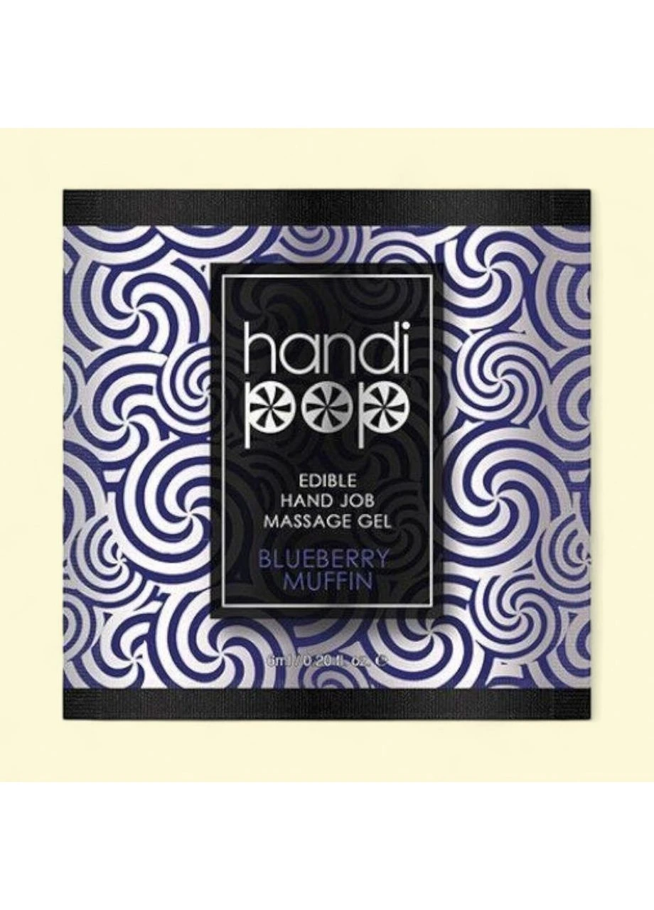 Пробник гель для оральномануального секса - Handipop Blueberry Muffin (6 мл) Sensuva (315339951)