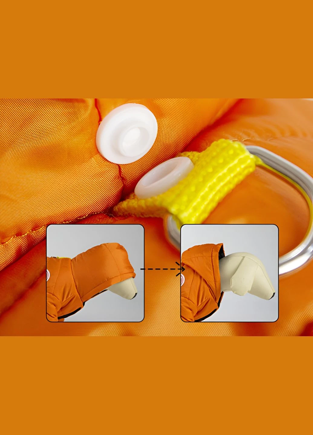 Комбинезон для собак и котов Orange A: 27 см B: 34 см C: 28 см 6935 Ecotoys (275394981)