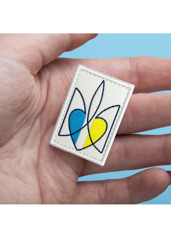 Набор шевронов 2 шт. с липучкой Светящиеся в темноте Трезубец 2,6х4 см вышитый патч, нашивка, шеврон IDEIA (362947140)