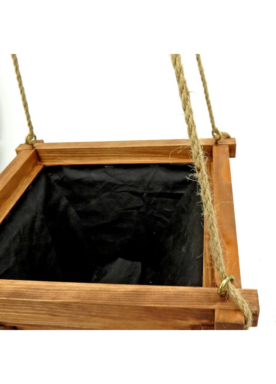 Кашпо з дерева Геранія 32х32 мускат (КАШ-320807) No Brand (328450337)