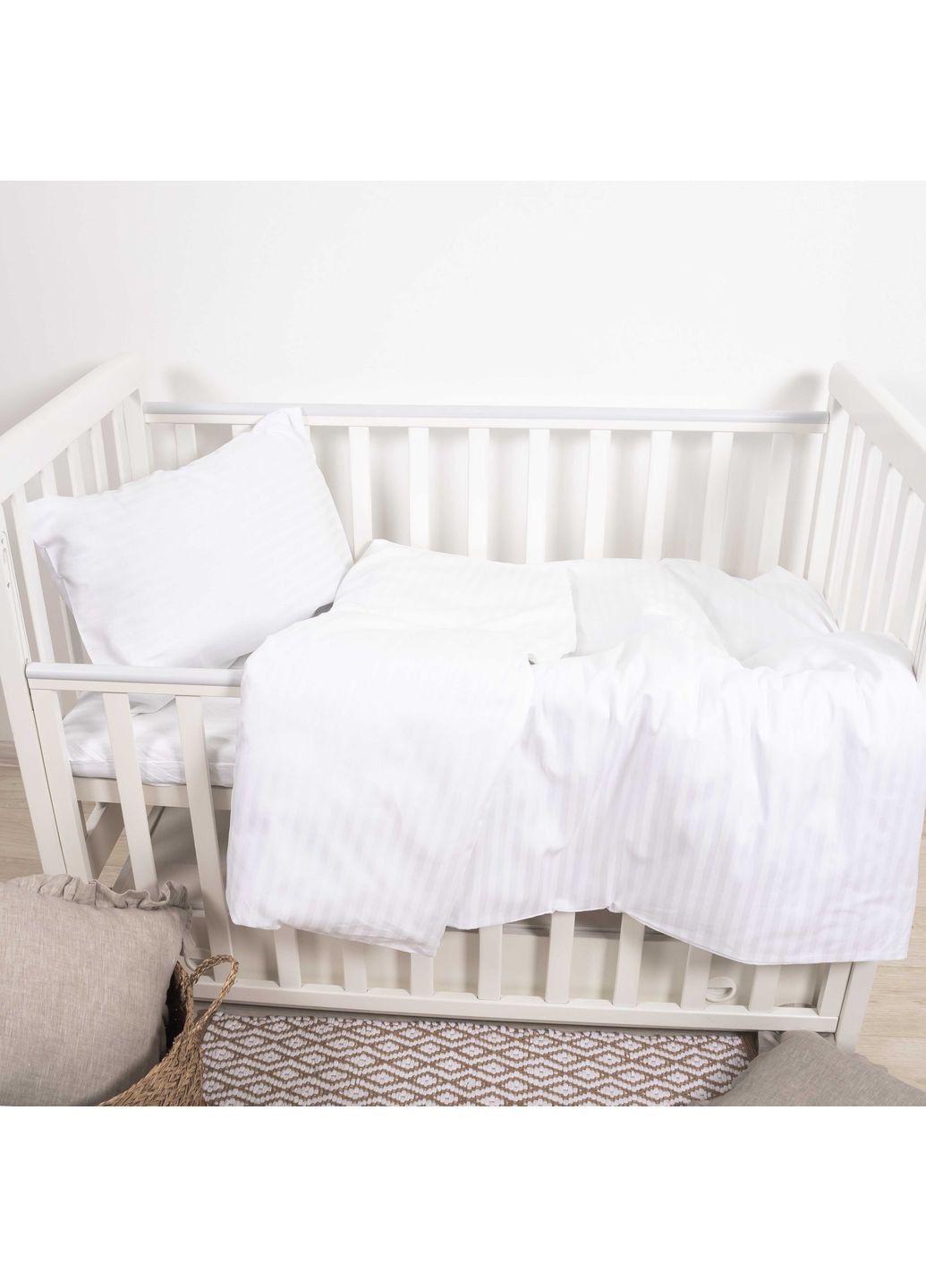 Комплект постельного белья детский Сатин Stripe White Viluta (369002626)