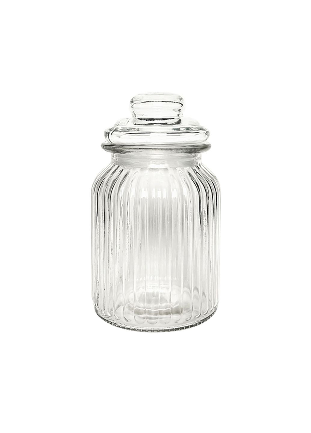 Банка ємність скляна з кришкою для зберігання сипучих продуктів 1150 мл S&T (325402300)
