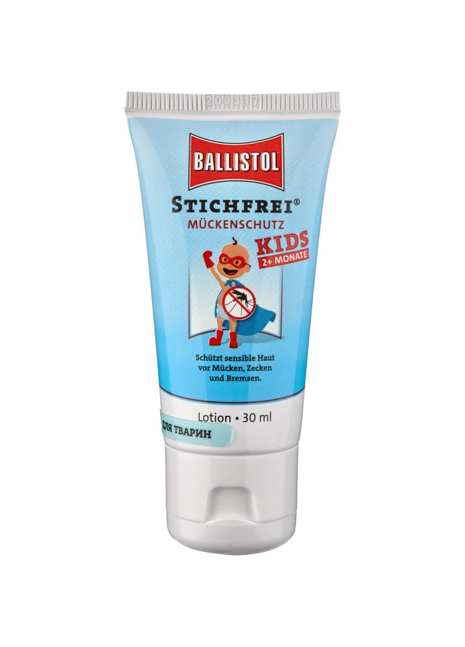 Гель Klever Stichfrei Kids (від комарів і кліщів) 30 мл, для дітей, з натуральними оліями, захист до 4 годин Ballistol (394700848)