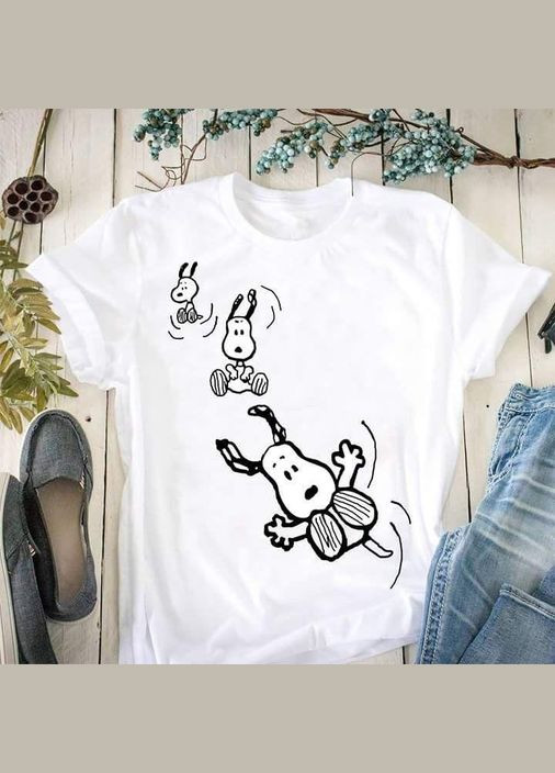 Футболка жіноча з принтом Біла 2634325544 No Brand - (341250353)