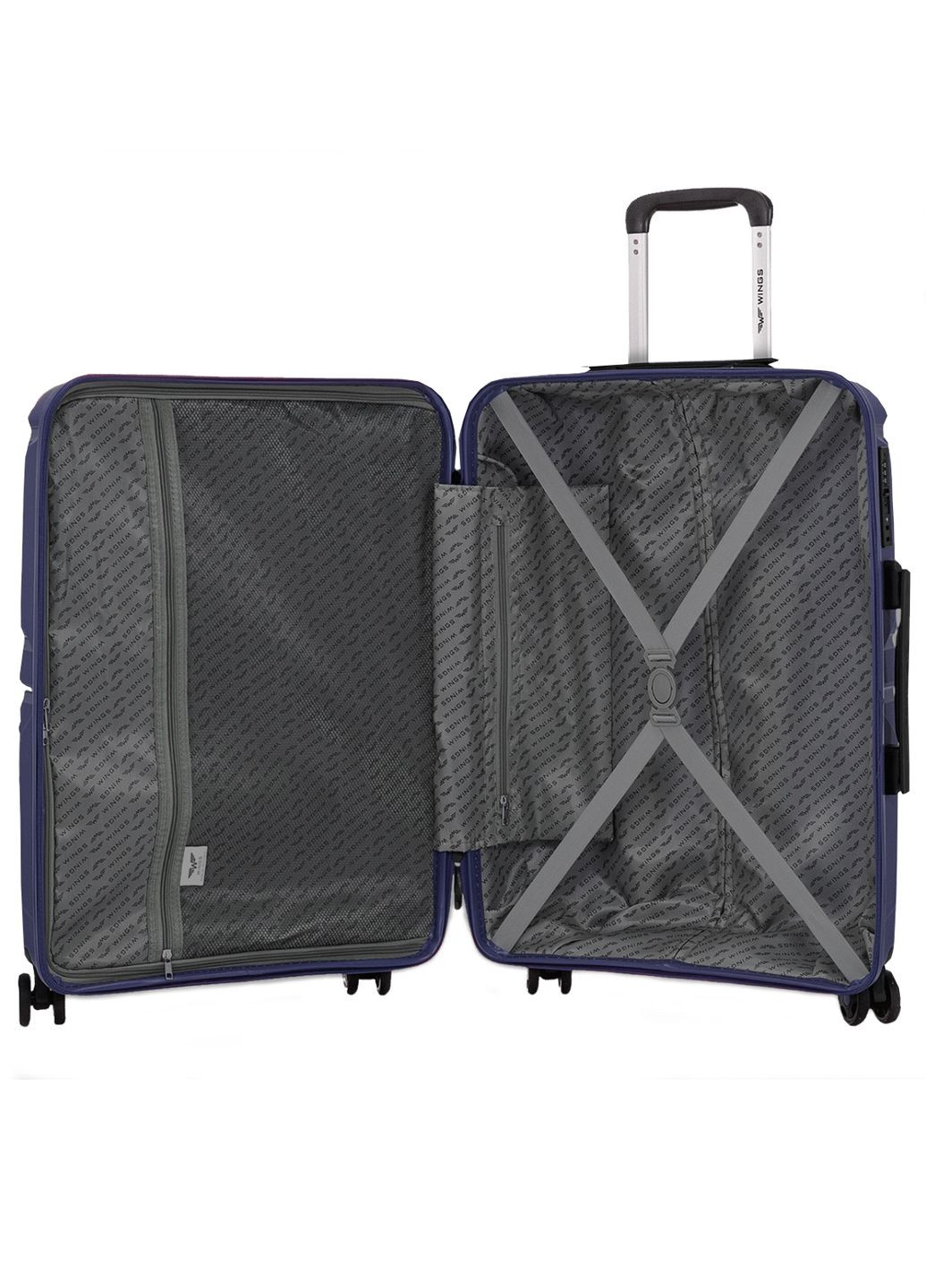 Чемодан полипропиленовый средний 65 см Wings PHX01 (368970109)