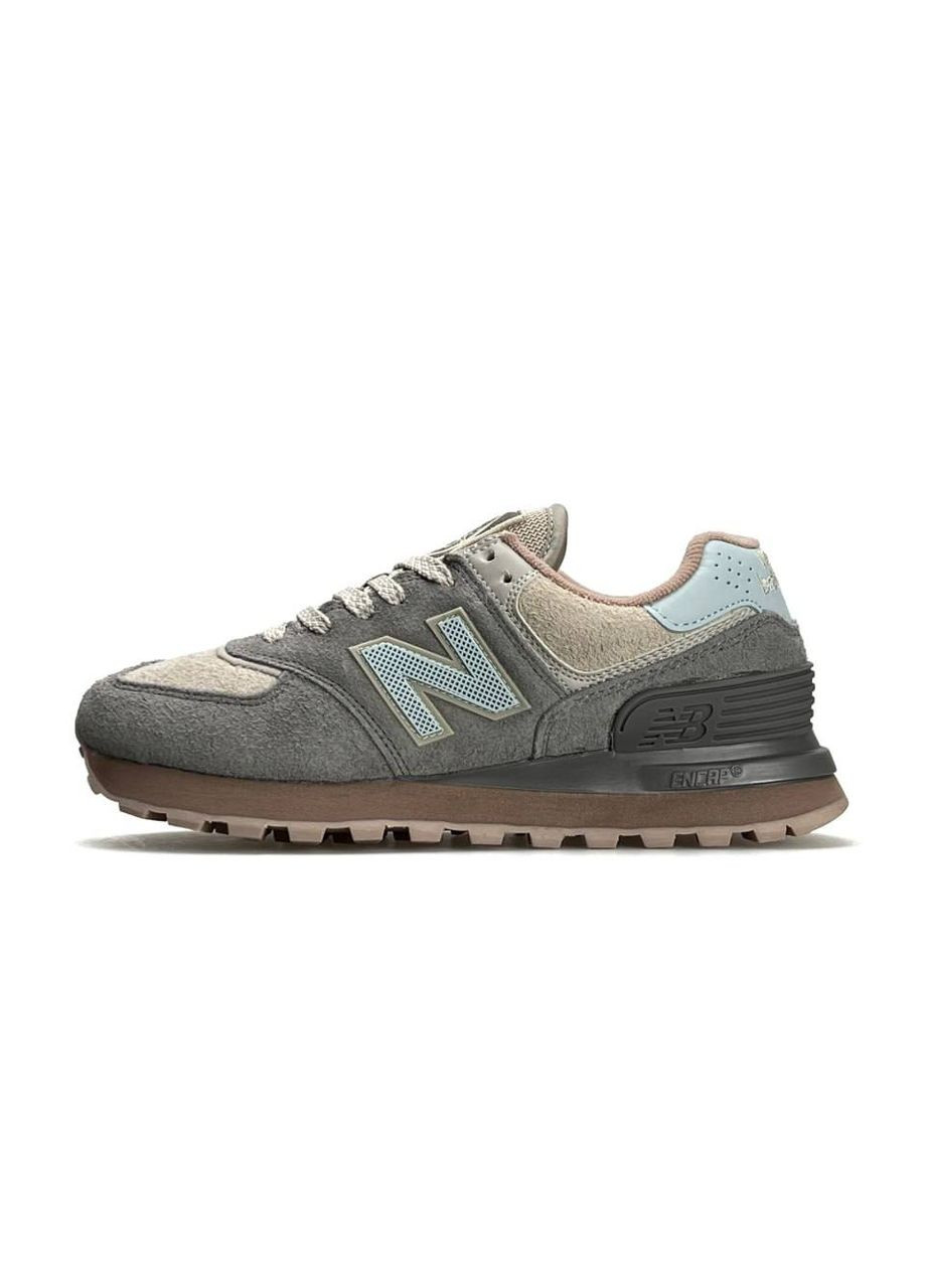 Комбіновані всесезонні кросівки жіночі new balance x No Brand Stone Island Grey Pink