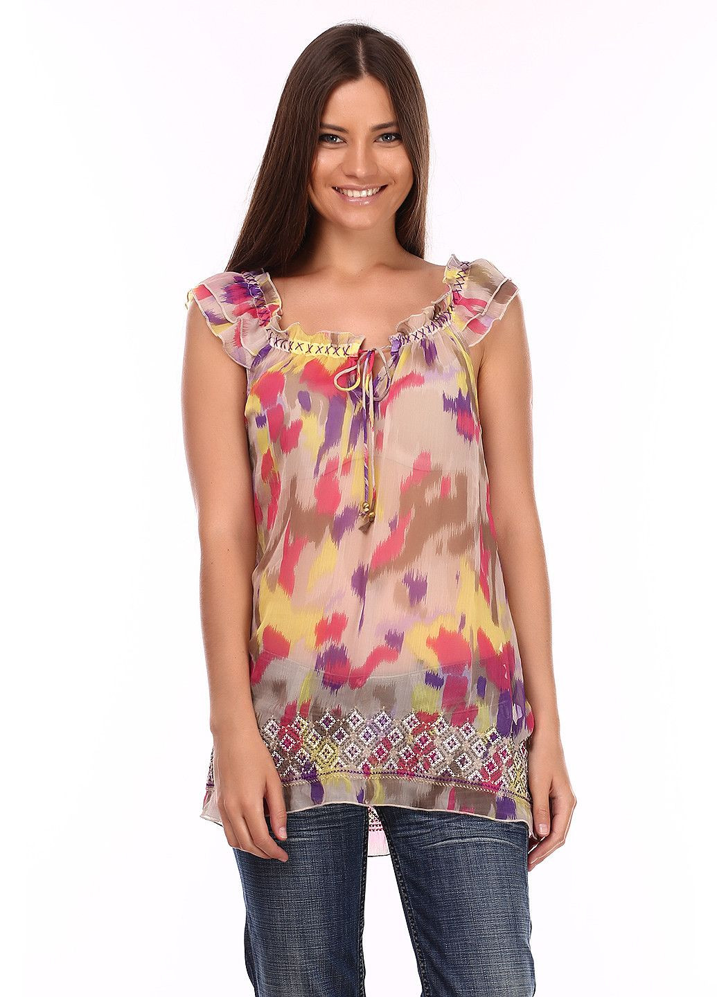 Бежева блуза бежевий Pepe Jeans