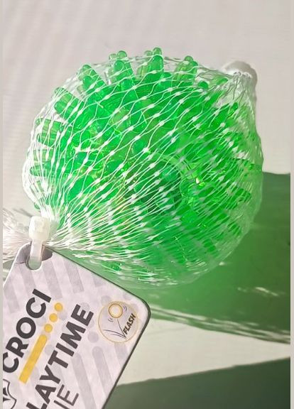 Игрушка для собак C6098542 Мяч-Ёжик с шипами и LED, светится, силикон, разные цвета, 5 см Croci (298412305)