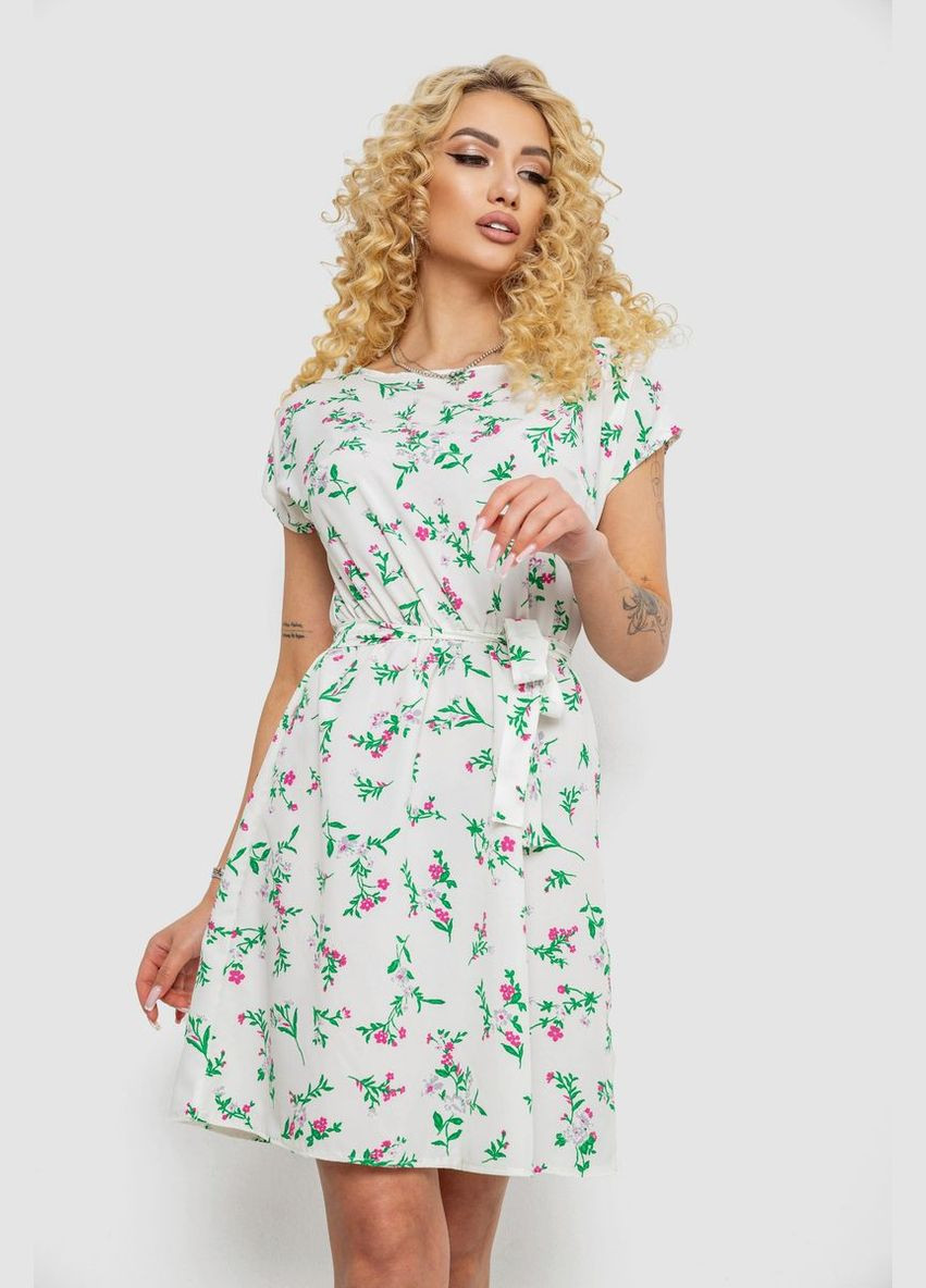 Зеленое повседневный платье с принтом Sport Line с рисунком