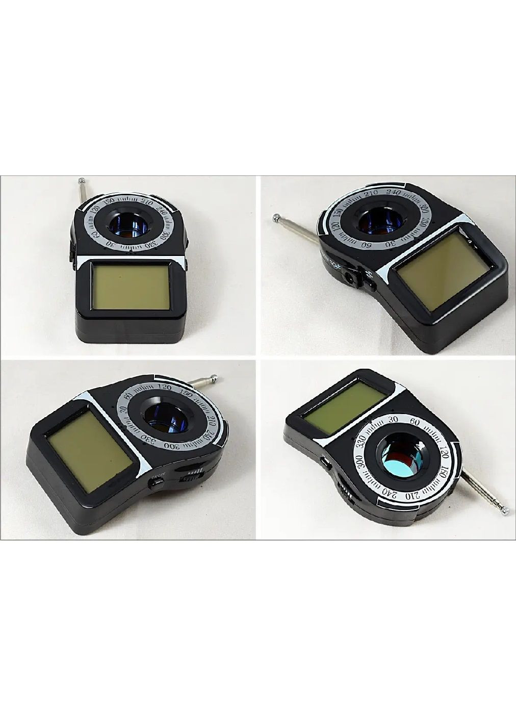 Детектор сканер виявляч акумуляторний для виявлення прихованих відеокамер жучків 100х58х18 мм (476616-Prob) Чорний Unbranded (285738617)