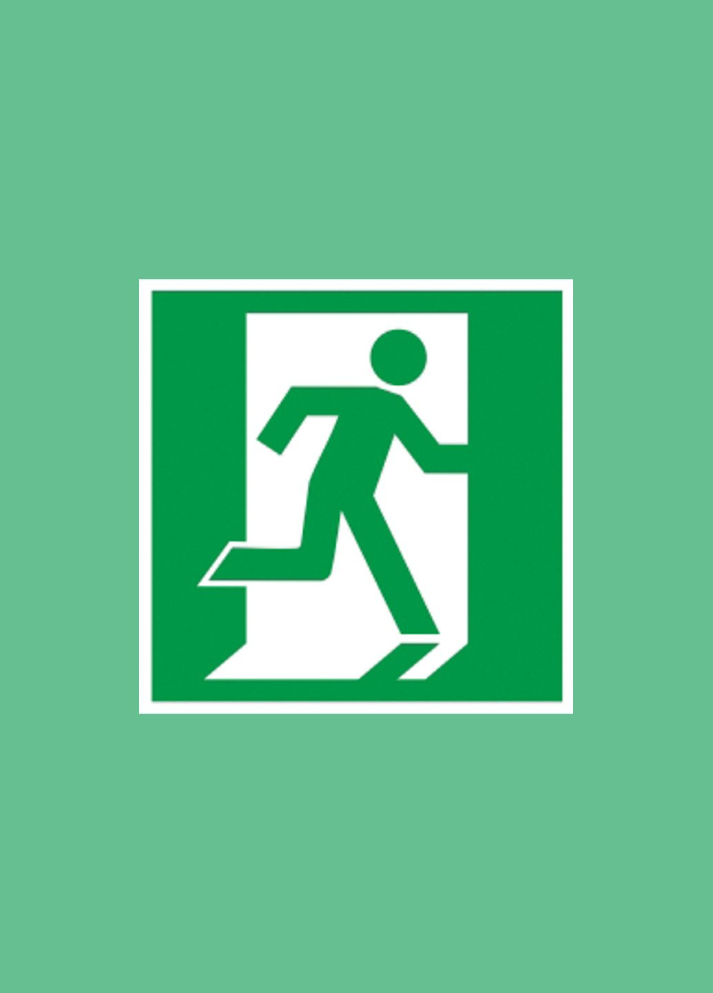 Самоклеюча етикетка 50х50мм Вихід тут [YPC30-50VZ-PSTR] UEC (344539845)