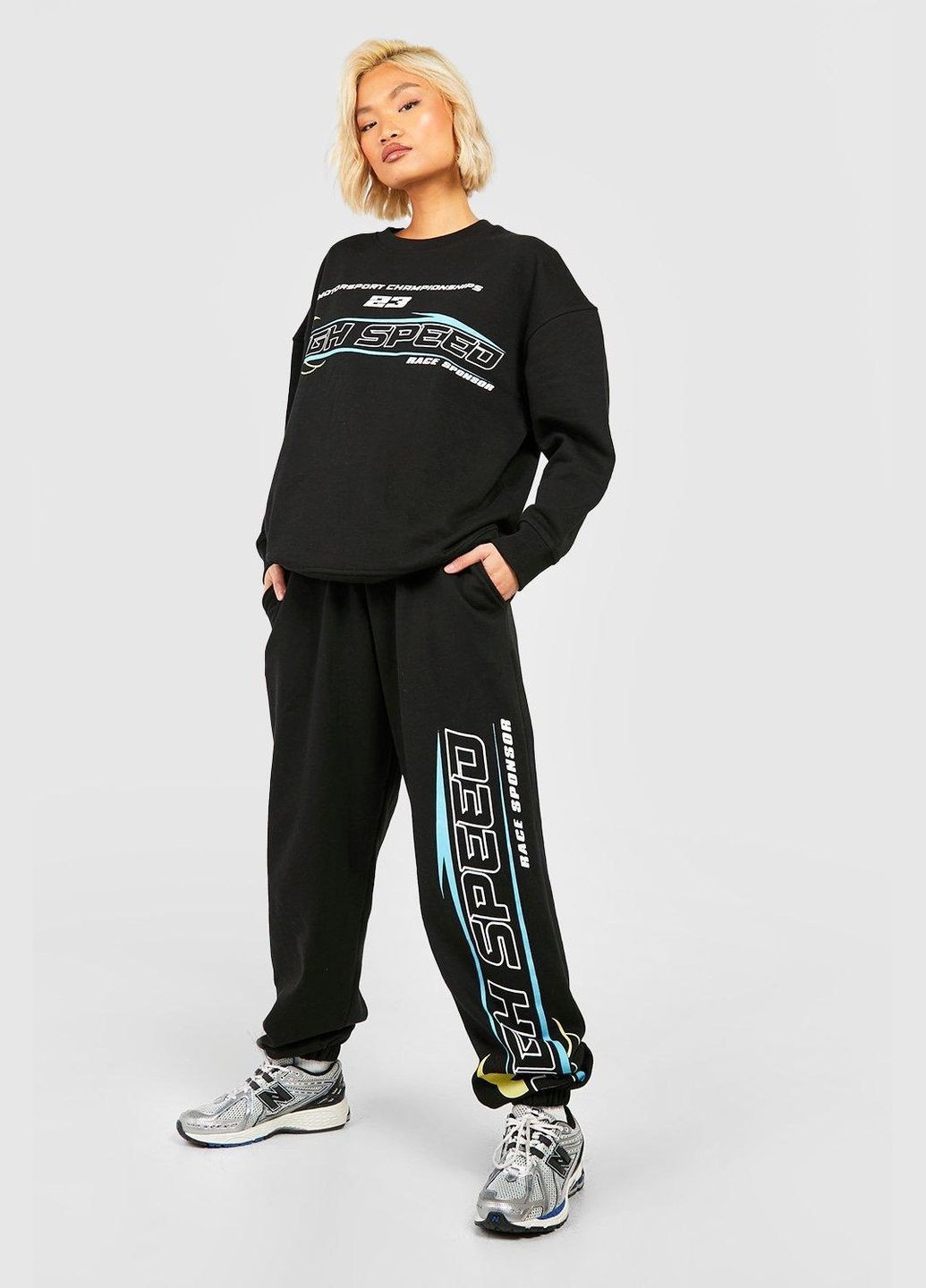 Костюм(толстовка+джогери) вільного крою Boohoo (343317103)