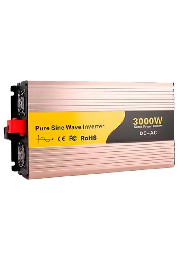 Перетворювач напруги Pure Sine Wave Inverter 12В-220В 3000W інвертор чистий синус (2104618828) No Brand (369963242)