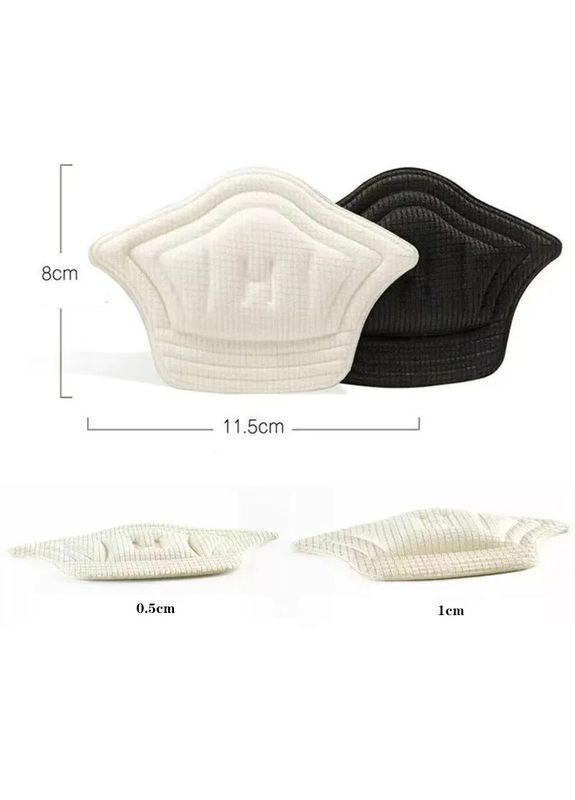 Вкладиш у взуття для запобігання появі мозолів та тертя або зменшення розміру чорного кольору 10мм No Brand (314872851)