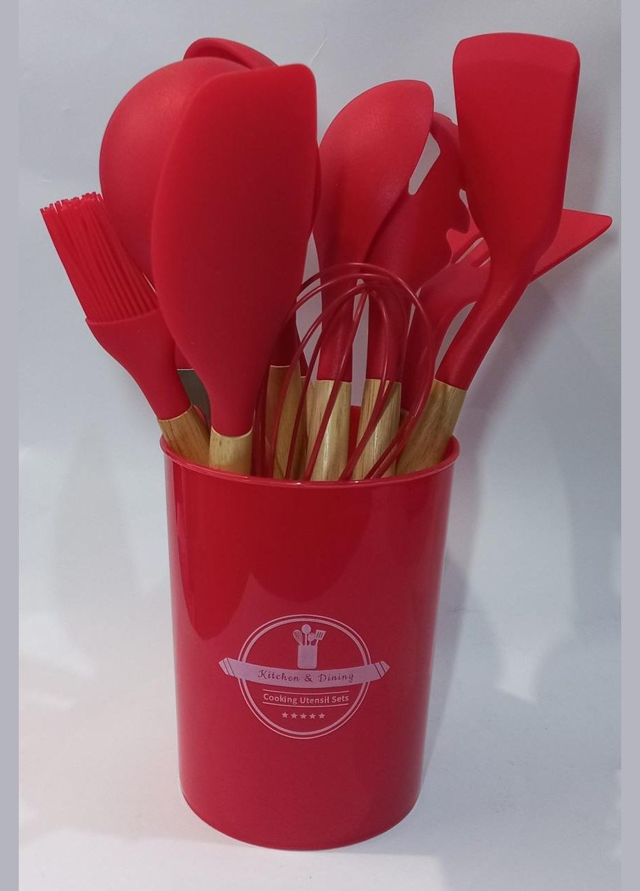 Силіконовий кухонний набір Kitchen Dining P-0777 12 предметів No Brand (300001407)