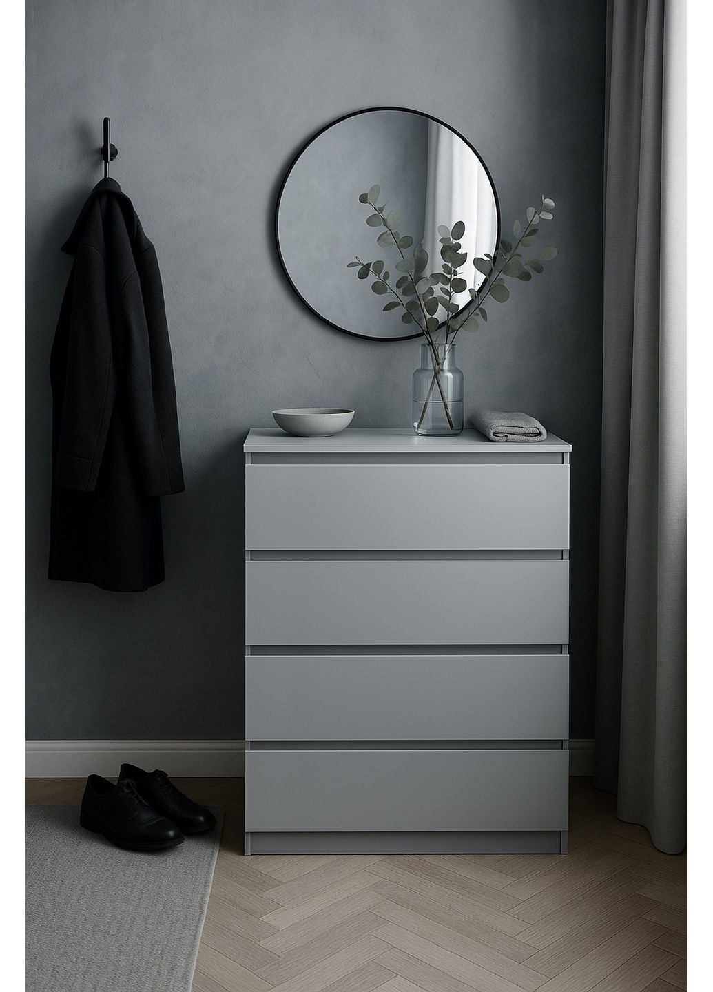 Комод на 4 ящика 60х40х100см MEBEX (354792654)