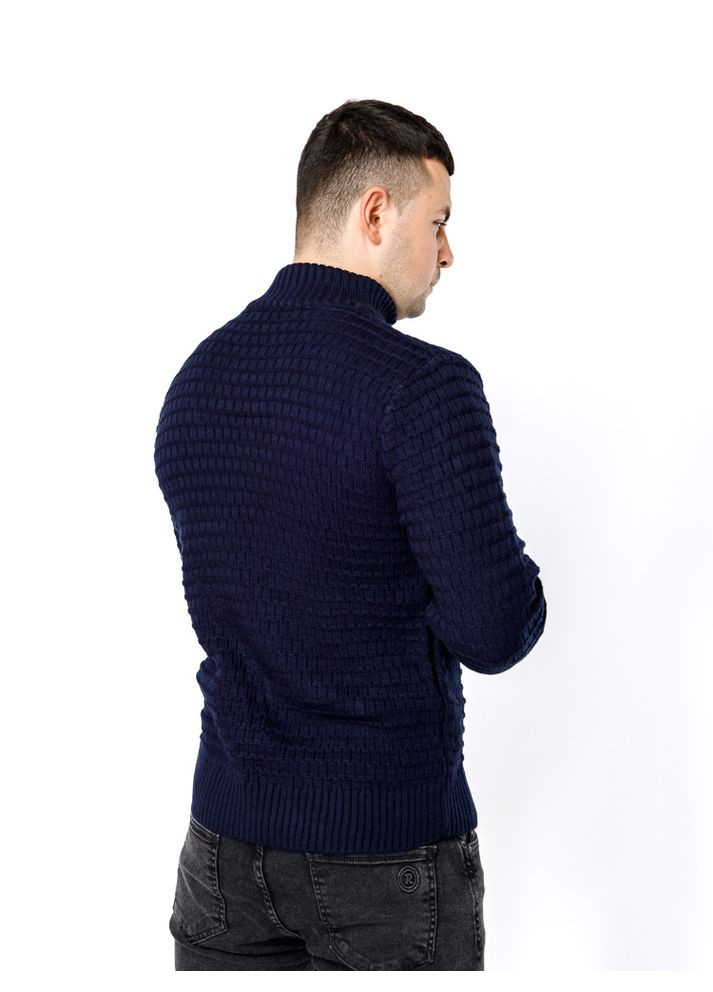 Темно-синий зимний мужской свитер цвет темно-синий цб-00236419 Bektas