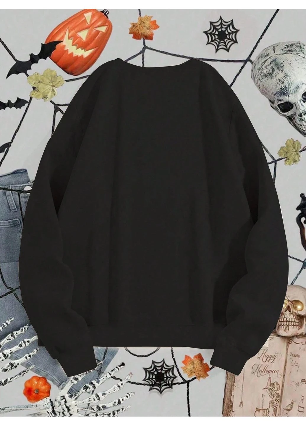 Чорний світшот SHEIN колор блок (382562048)