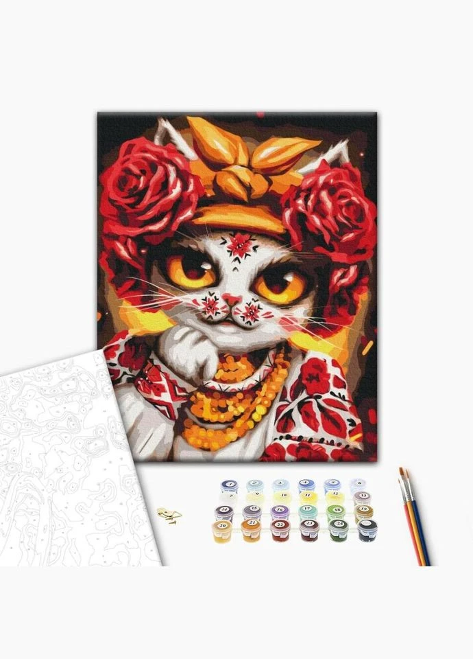 Картина за номерами "Кіт Роза" © Маріанна Пащук Brushme BS53351 No Brand (330603736)