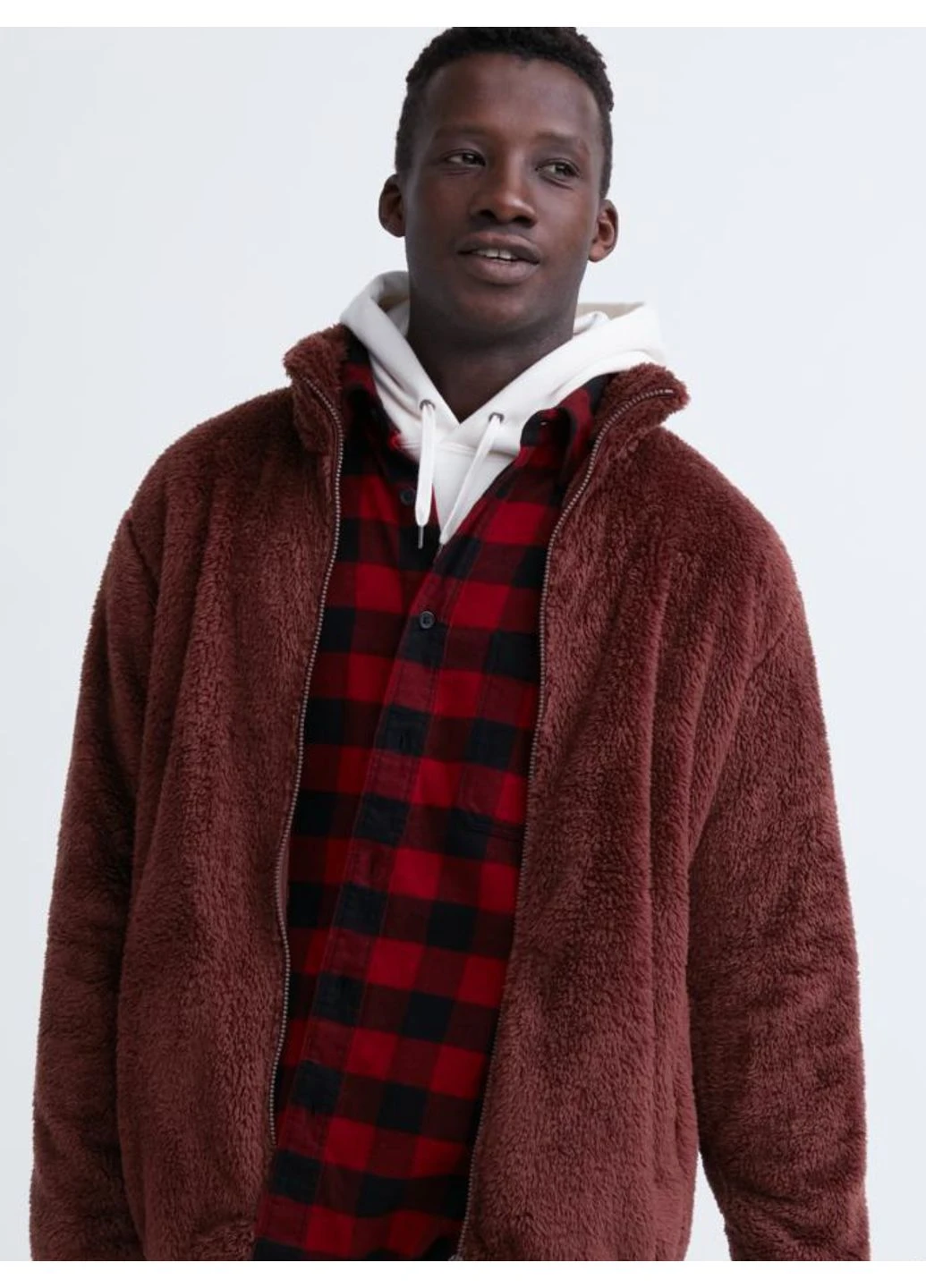 Бордовый кардиган Uniqlo