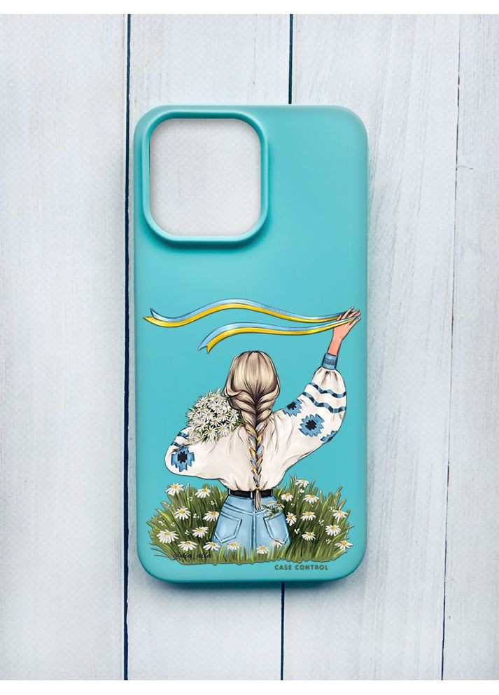 Матовый чехол на iPhone 15 Pro Max:: Девушка с лентой (принт 17) Creative (360709257)