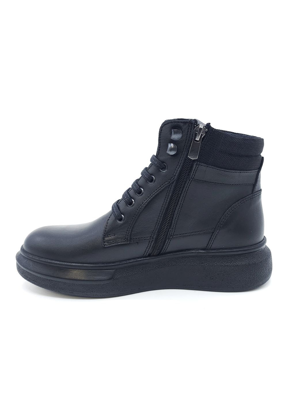 Осенние женские ботинки черные кожаные at-13-2 23,5 см (р) ALTURA
