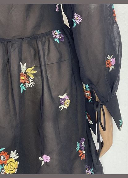 Чорна кежуал сукня Asos з квітковим принтом