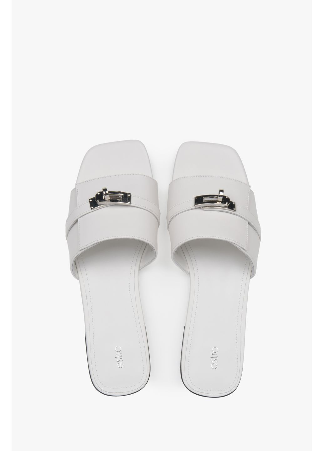 Шльопанці, колір білий Estro (367179645)