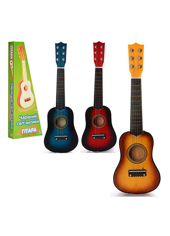 Гитара деревянная цвет разноцветный ЦБ-00240928 No Brand (282818473)