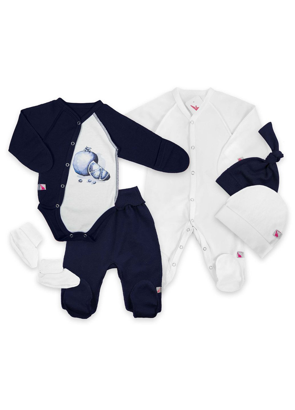 Комбінований демісезонний комплект для новонародженого хлопчика night та milk Tunes
